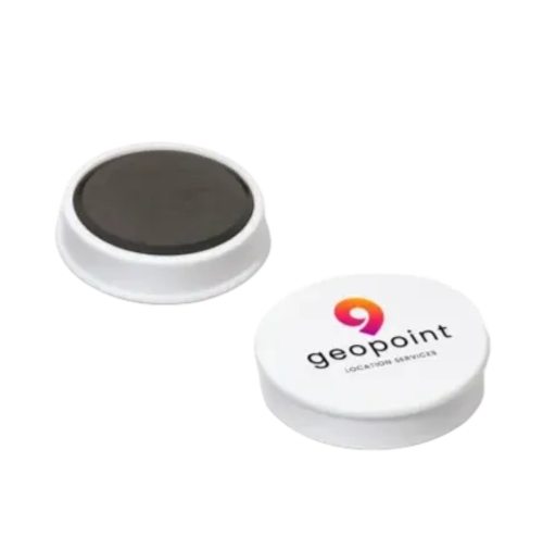Full colour UK printed Marker Magnets in white with branded logo on top by Total Merchandise