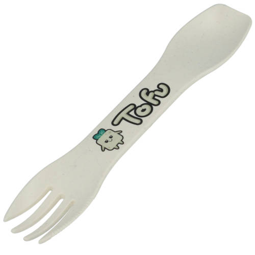Recycled Biodegradable Plastic Sporks in tor with full colour logo design by Total Merchandise