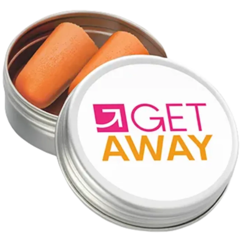Promotional Pair of Ear Plugs Printed with your Logo by Total Merchandise