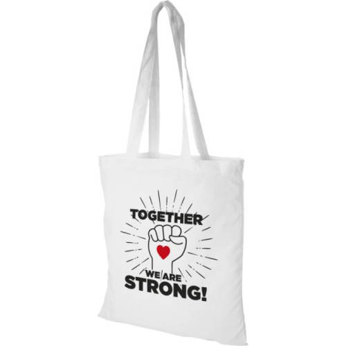 Custom Peru Cotton Tote Bags with a personalised design from Total Merchandise