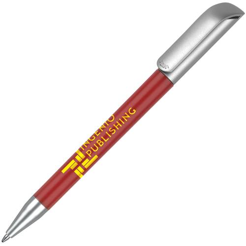 UK Printed Alaska Deluxe Ballpen in Red from Total Merchandise