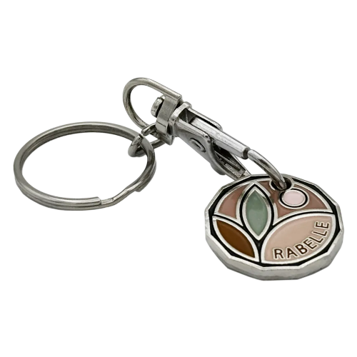 Enamel Trolley Coin in Nickel