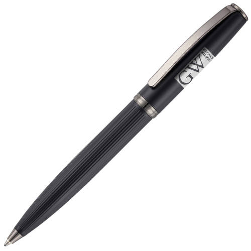 Custom engraved Kymera Prestige Ballpen in Matt Black with a company logo from Total Merchandise