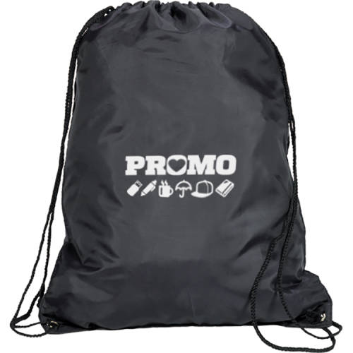 Promotional Eynsford Rpet Drawstring Backpack Bag in Black from total Merchandise