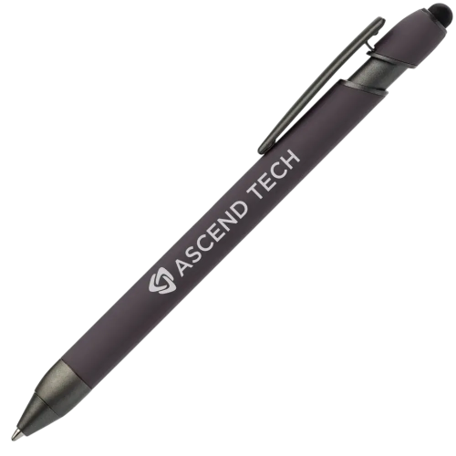Custom Printed Prince Gunmetal Stylus in Taupe from Total Merchandise