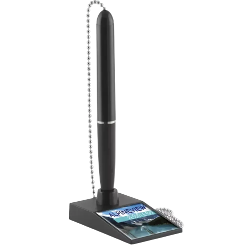 Custom branded Autograph Counter Pen in Black from Total Merchandise