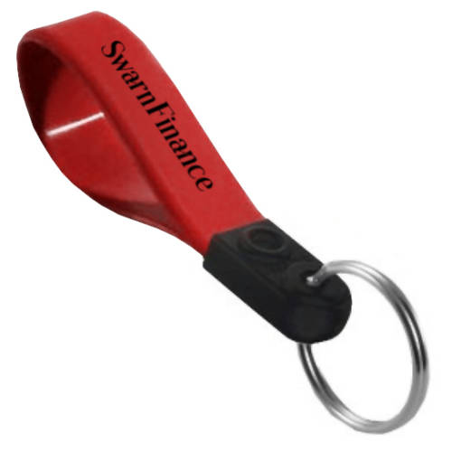 Custom Printed Loop Plastic Keyrings Made to Your Custom Colour from Total Merchandise