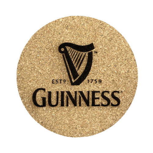 Cork Coasters with an engraved design from Total Merchandise