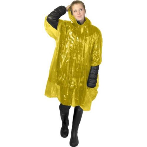 Printed Disposable Rain Poncho with a branded design from Total Merchandise