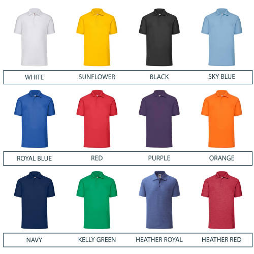 Custom Fruit of the Loom Polo Shirts | Total Merchandise