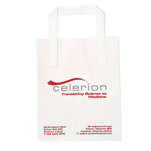 Custom Printed Mini Paper Carrier Bag Branded by Total Merchandise