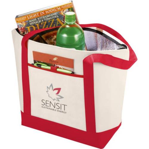 Branded Lighthouse Non-woven Cooler Tote with a printed design from Total Merchandise