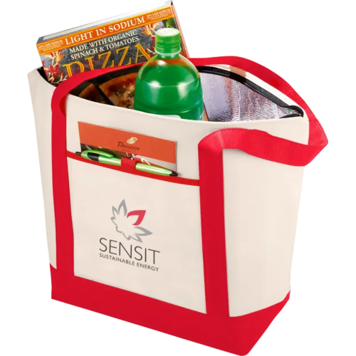 Branded Lighthouse Non-woven Cooler Tote with a printed design from Total Merchandise