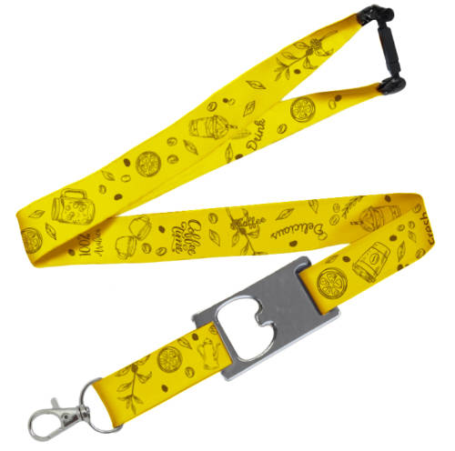 Full Colour Lanyard with Bottle Opener