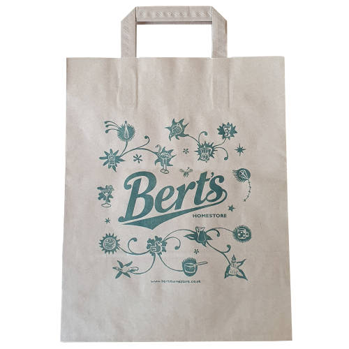 Promotional Small Take Out Bags in Brown Printed with a Logo by Total Merchandise