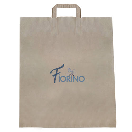 Promotional Large Take Out Bags in Brown Printed with a Logo Total Merchandise