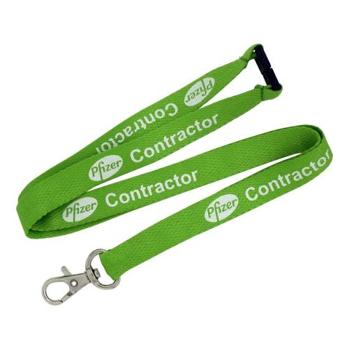 Custom branded 15mm Bamboo Fibre Lanyard with a printed design from Total Merchandise