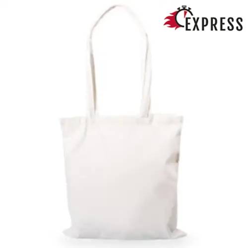 Custom printed Express Cotton Tote Bag in White from Total Merchandise