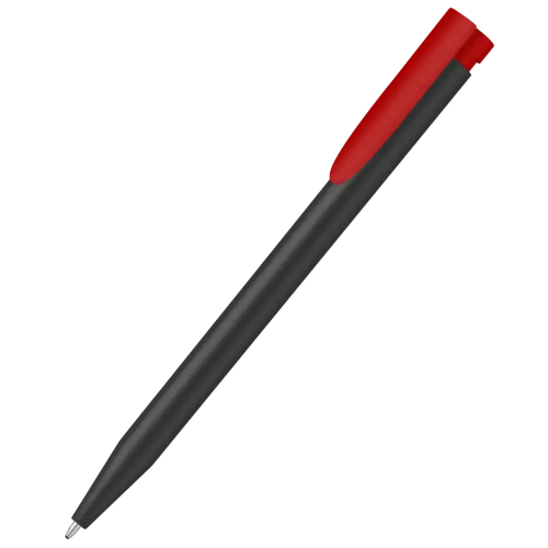 Personalisable Post Consumer Slim Ballpen in Red from Total Merchandise