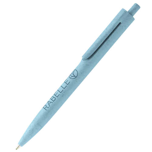 Personalisable Wheatstraw Ballpen in Blue from Total Merchandise