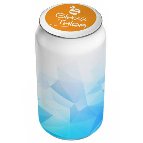 UK Printed Drink Safe Can Cover in White from Total Merchandise