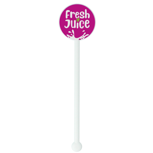 Promotional Recycled Cocktail Stirrer with a design from Total Merchandise - White