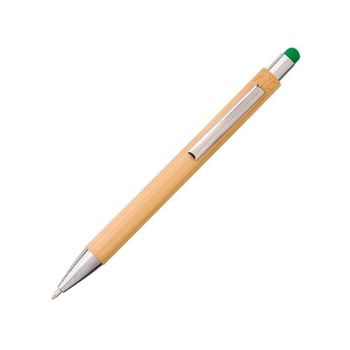 Promotional Eco-friendly Ballpen in Bamboo/Lime from Total Merchandise