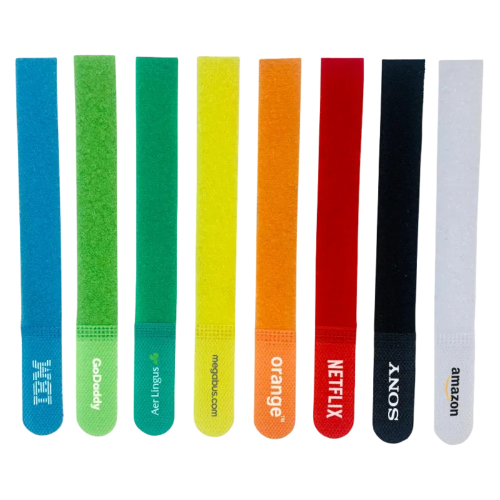 Promotional Velcro Cable Ties are available in a range of different colours from Total Merchandise