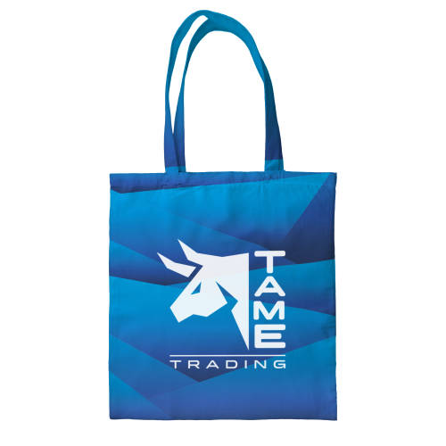 Custom All Over Printed Tote Bag Branded with a Logo by Total Merchandise