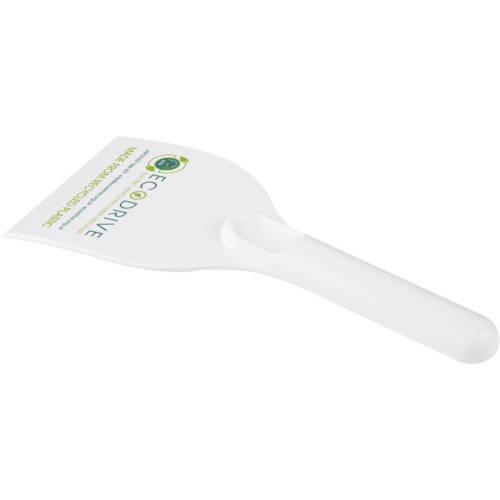 Logo branded Chilly Large Recycled Plastic Ice Scraper with a design from Total Merchandise - White