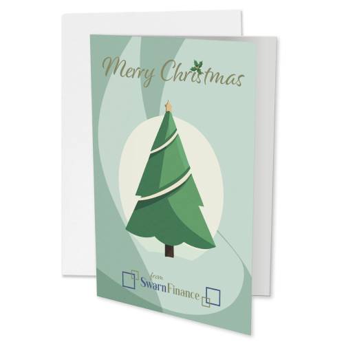 Promotional A5 Greeting Cards printed with your company logo in a full-colour design