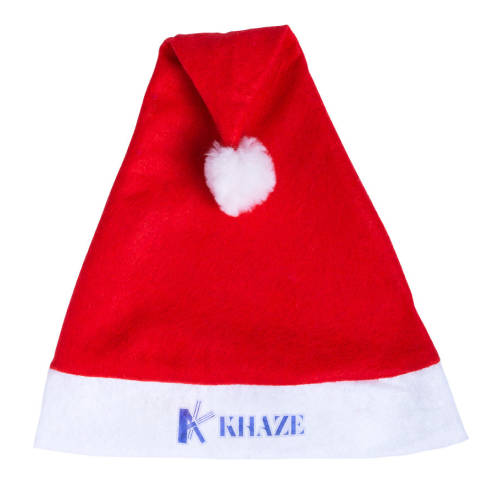 Logo-branded Christmas Santa Hat with a full-colour design from Total Merchandise