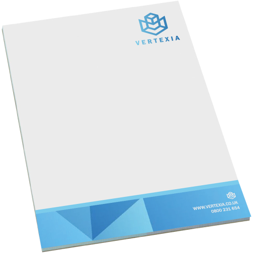 UK Printed A5 Note Pad Branded with a Logo by Total Merchandise
