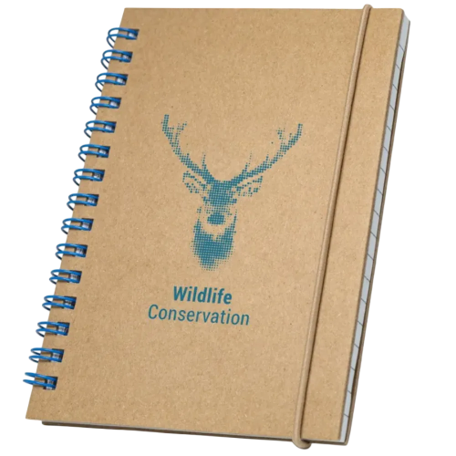 Logo branded Pocket SIzed Notebook with a printed design from Total Merchandise - Light Blue