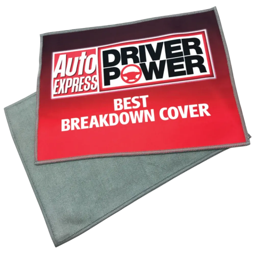 Promotional Premium Screen Cleaner Cloth with a logo on one side & terry towelling on the other