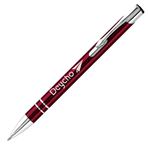 Electra Metal Ballpens - Blue Ink in Red