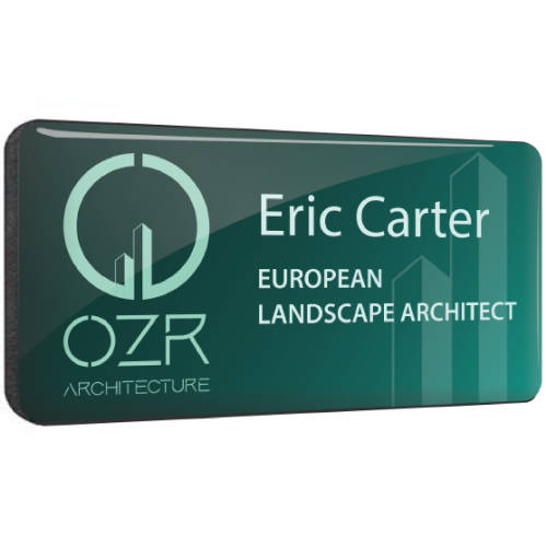 Branded Plastic Staff Name Badge Printed with Your Logo and Names from Total Merchandise