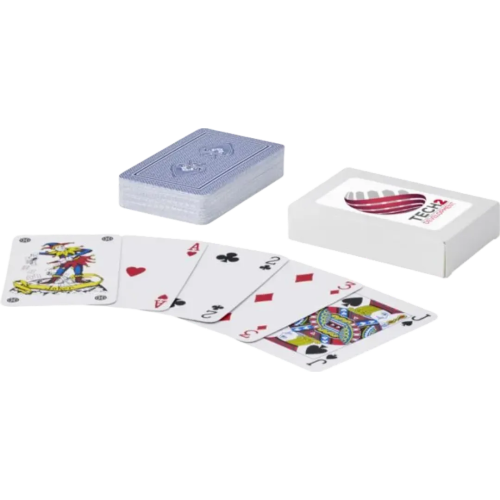 Custom branded Ace Playing Cards Set in White from Total Merchandise