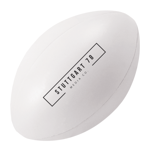 Promotional Stress Rugby Ball with logos