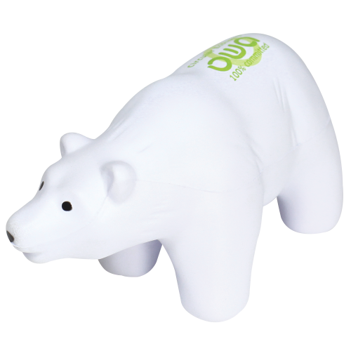 Promotional Stress Polar Bear for Marketing Handouts