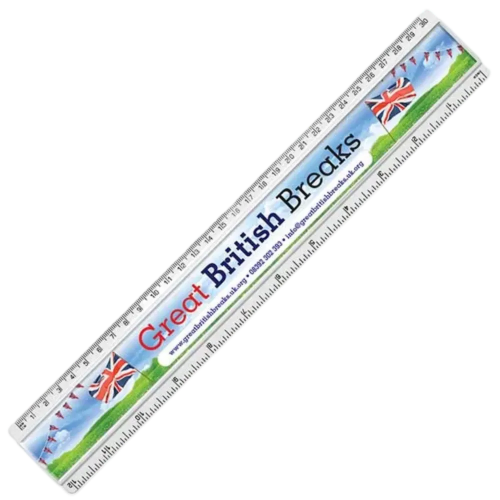 30cm Insert Ruler in clear plastic from Total Merchandise