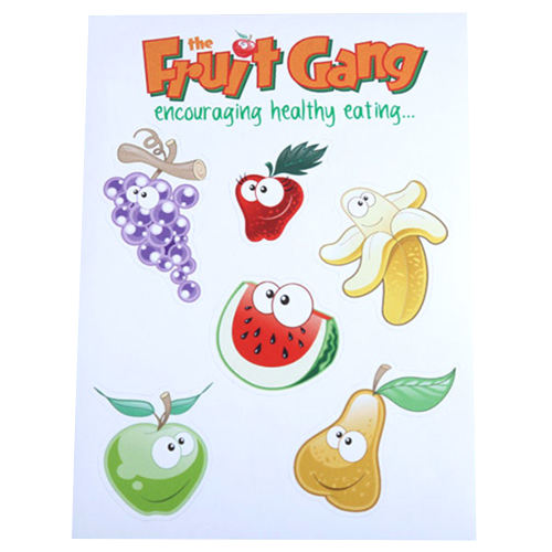 Sticker sheets in White