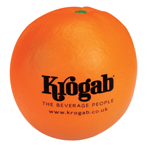Promotional Stress Orange for with a logo printed top 1 side from Total Merchandise