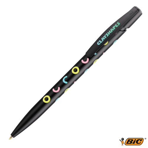 Printed BiC Media Clic Ballpens in Mix & Match Colours from Total Merchandise