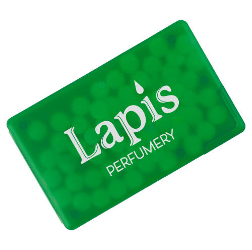 Corporate Branded Mint Cards in Frosted Green Printed in Full Colour by Total Merchandise