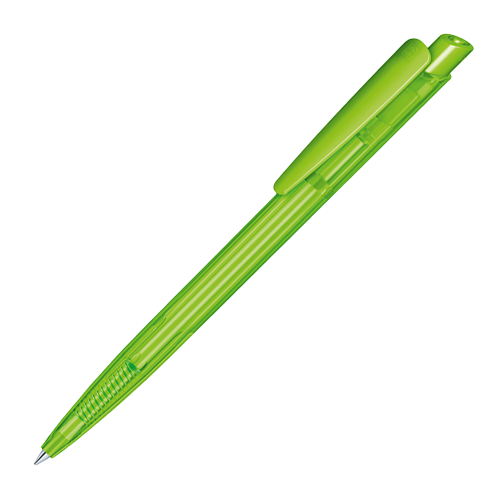Corporate Branded Dart Clear Ballpen in Light Green with Printed Logo from Total Merchandise