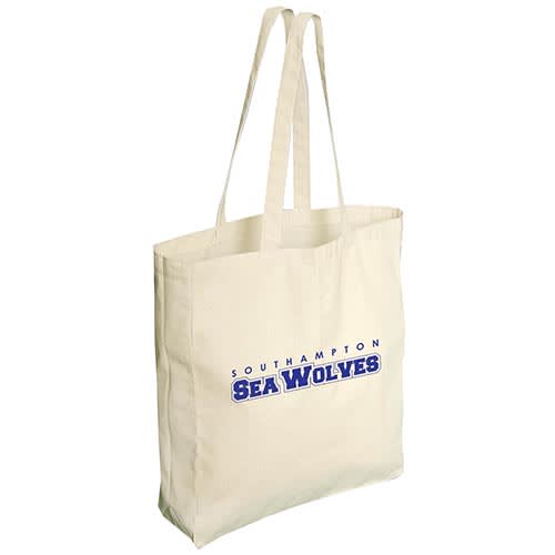 Promotional 5oz Cotton Market Bags in Natural Cotton Printed with a Logo by Total Merchandise