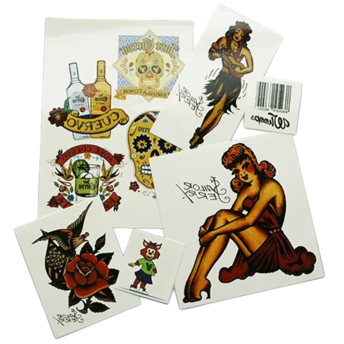 Custom Printed Temporary Tattoos  with company design