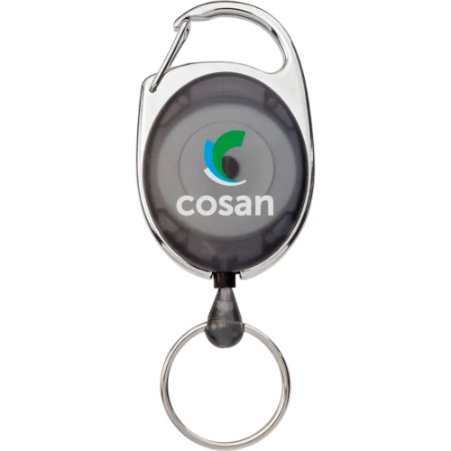 Roller Clip Key Chain in Black