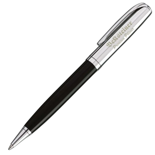 Promotional Latina Ballpen with an engraved logo to the side of the barrel